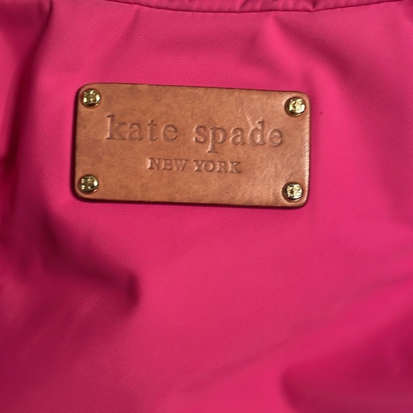 Kate Spade ♠️ Hot pink nylon bag with leather trim - Picture 2 of 10